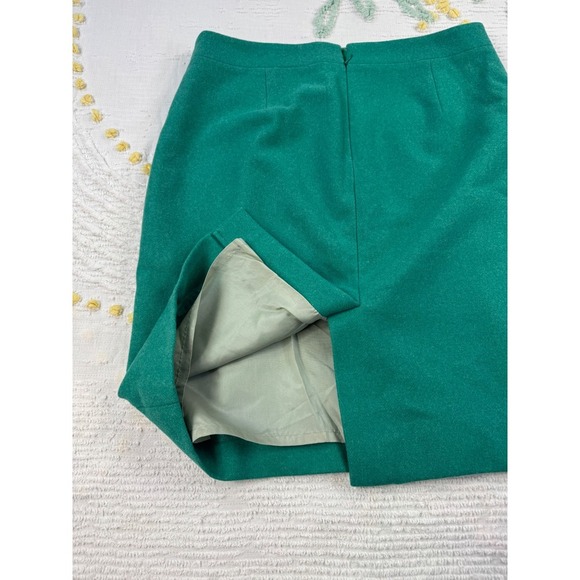 J.Crew Pencil Skirt Women's Size 6 Green Wool Blend Career Business Casual - Picture 5 of 11